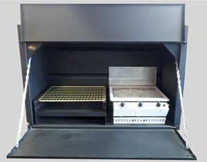 1200mm Combination braai without divider